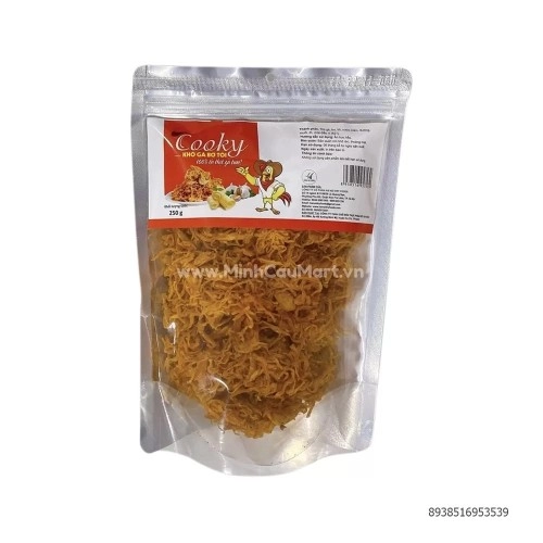 Khô gà bơ tỏi Cooky 250g Khô gà bơ tỏi Cooky 250g