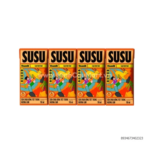 Sữa Chua Tiệt Trùng susu Hộp Giấy 110ml Hương Cam Sữa Chua Tiệt Trùng susu Hộp Giấy 110ml Hương Cam