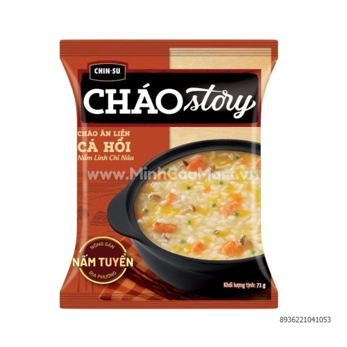 Cháo Chinsu Story 71gr Cá Hồi Cháo Chinsu Story 71gr Cá Hồi