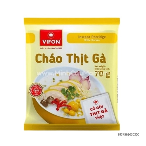 Cháo gà ăn liền vifon có thịt 70g