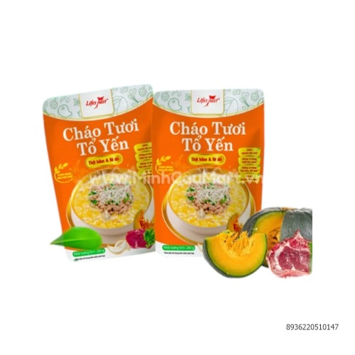 Cháo tươi tổ yến thịt bằm bí đỏ - LifesNest Cháo tươi tổ yến thịt bằm bí đỏ - LifesNest