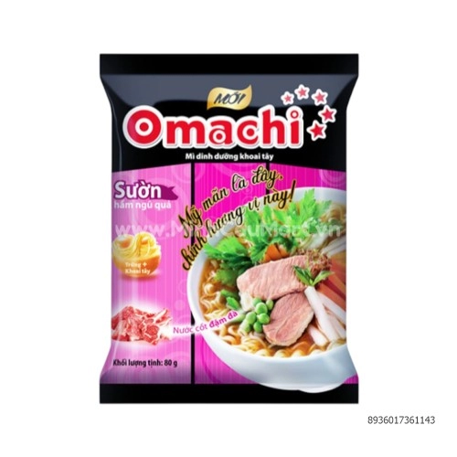 Mì dinh dưỡng khoai tây Omachi 80g vị sườn hầm ngũ quả Mì dinh dưỡng khoai tây Omachi 80g vị sườn hầm ngũ quả