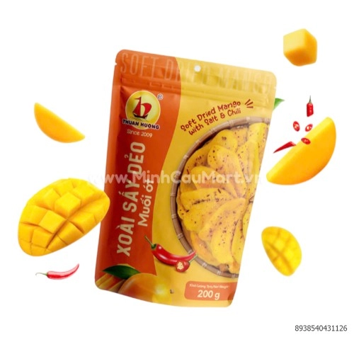 Xoài Sấy Dẻo Muối Ớt Thuận Hương 200G Xoài Sấy Dẻo Muối Ớt Thuận Hương 200G