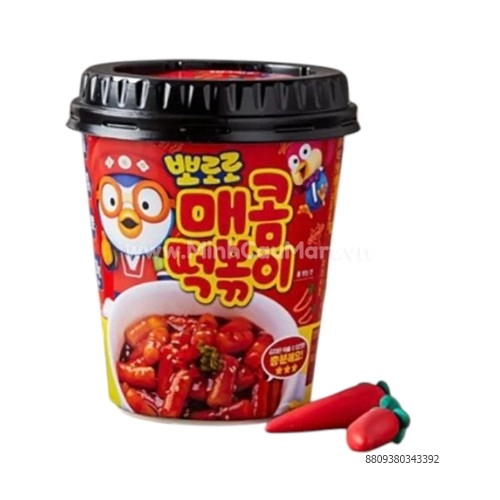 Bánh gao sốt cay Pororo 120g Bánh gao sốt cay Pororo 120g