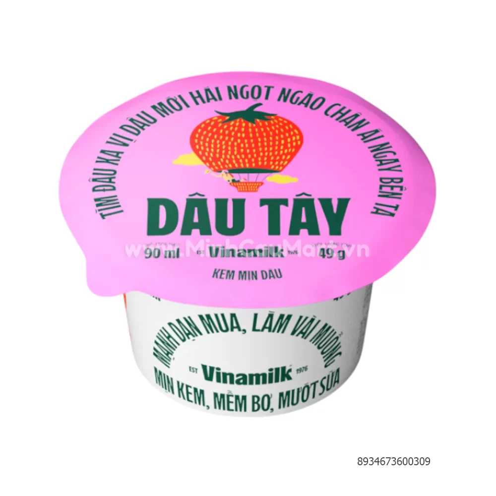 Kem mịn dâu VInamilk 90GR Kem mịn dâu VInamilk 90GR