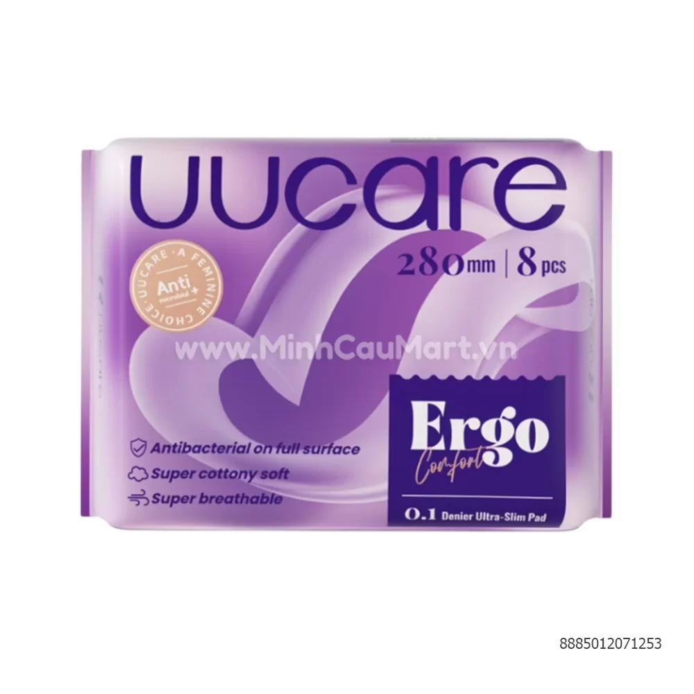 Băng vệ sinh UU Care Ergo 280mm 8pcs Băng vệ sinh UU Care Ergo 280mm 8pcs