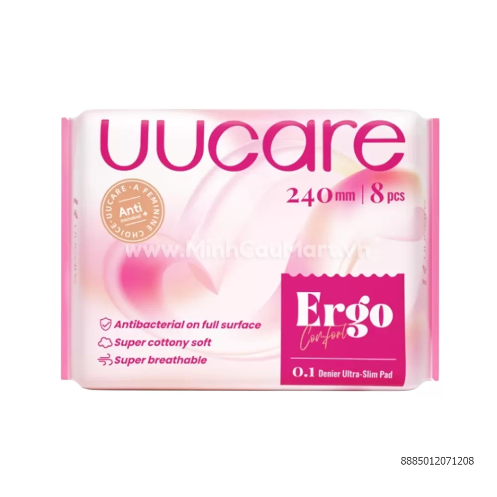 Băng vệ sinh UU Care Ergo 240mm 8pcs