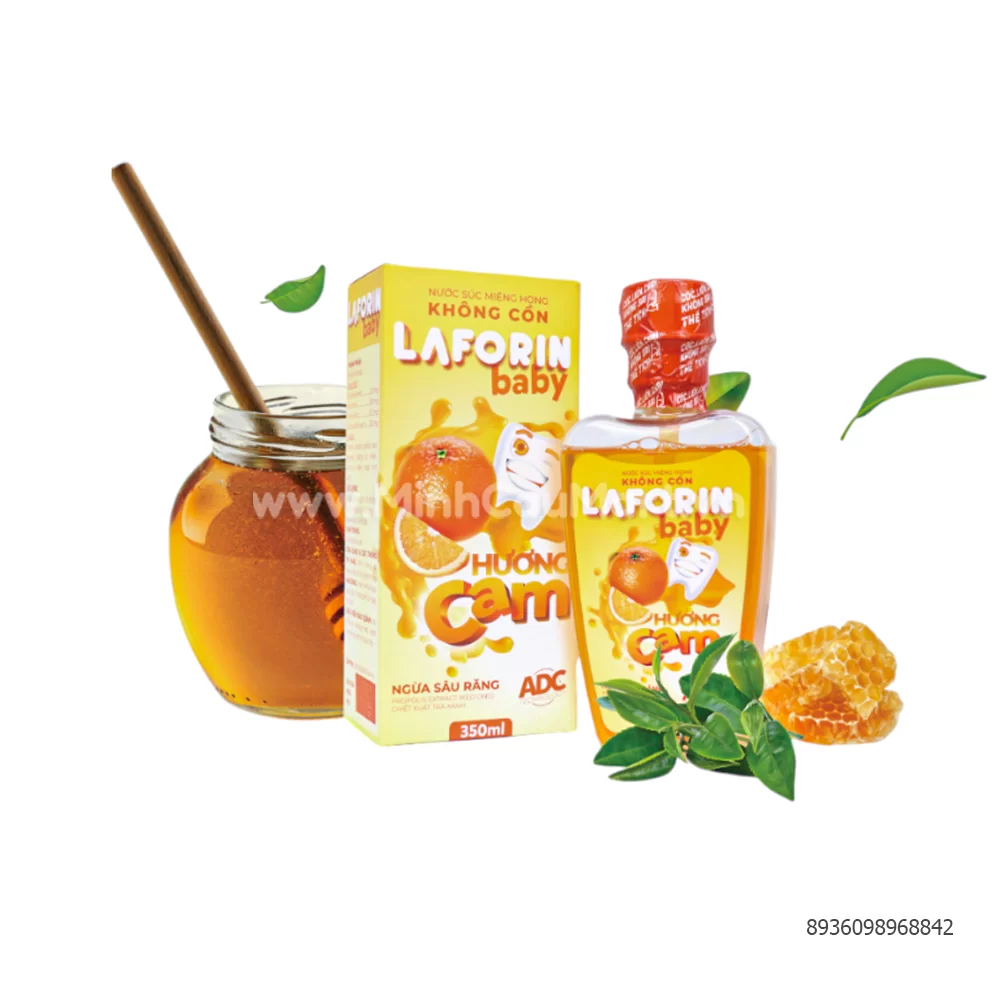 Nước Súc Miệng Họng Không Cồn Laforin Baby Hương Cam 350ML