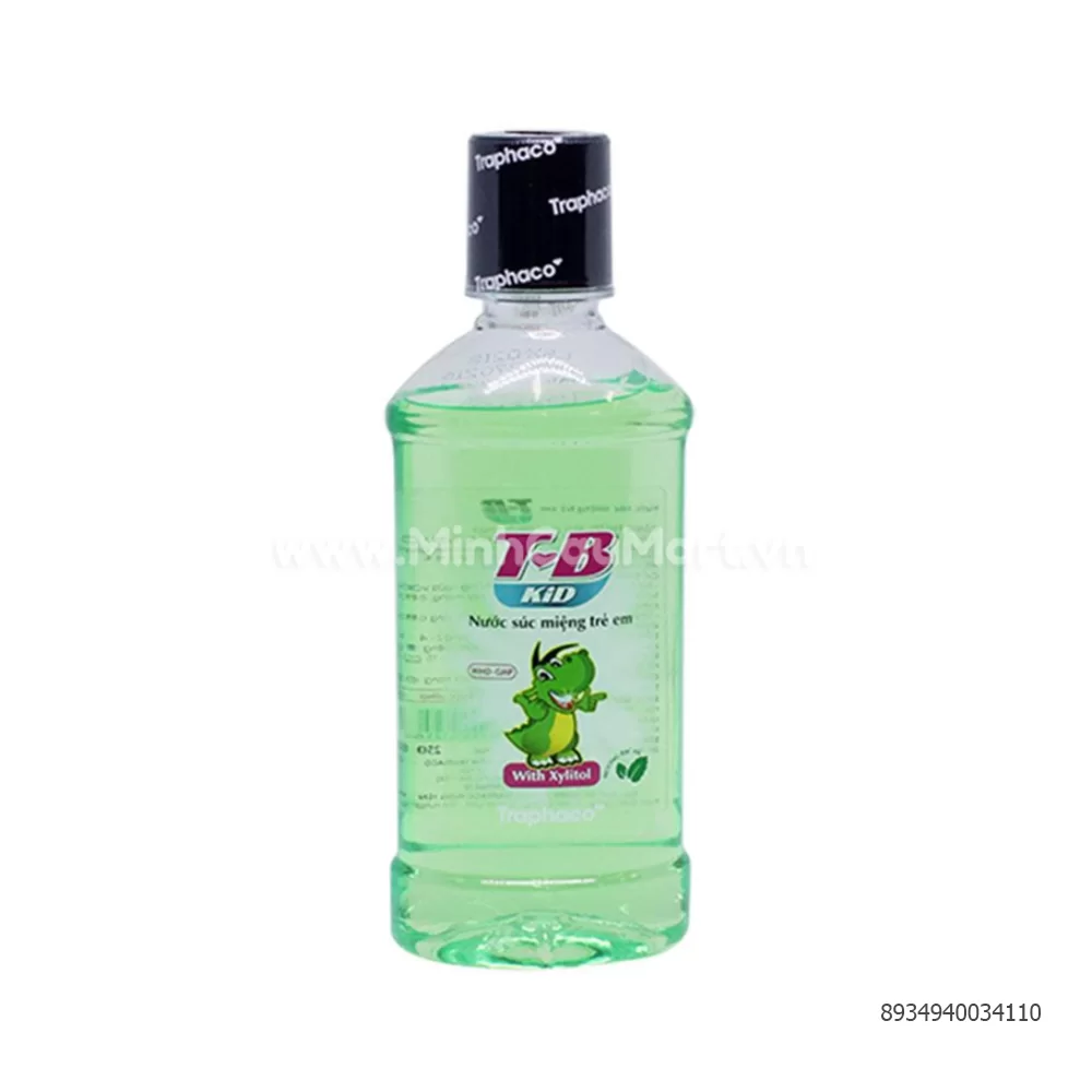 Nước Súc Miệng Trẻ Em TB KiD Hương Bạc Hà 250ML Nước Súc Miệng Trẻ Em TB KiD Hương Bạc Hà 250ML