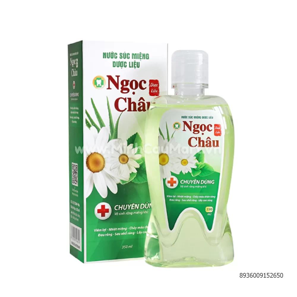 Nước Súc Miệng Dược Liệu Ngọc Châu 350Ml Nước Súc Miệng Dược Liệu Ngọc Châu 350Ml