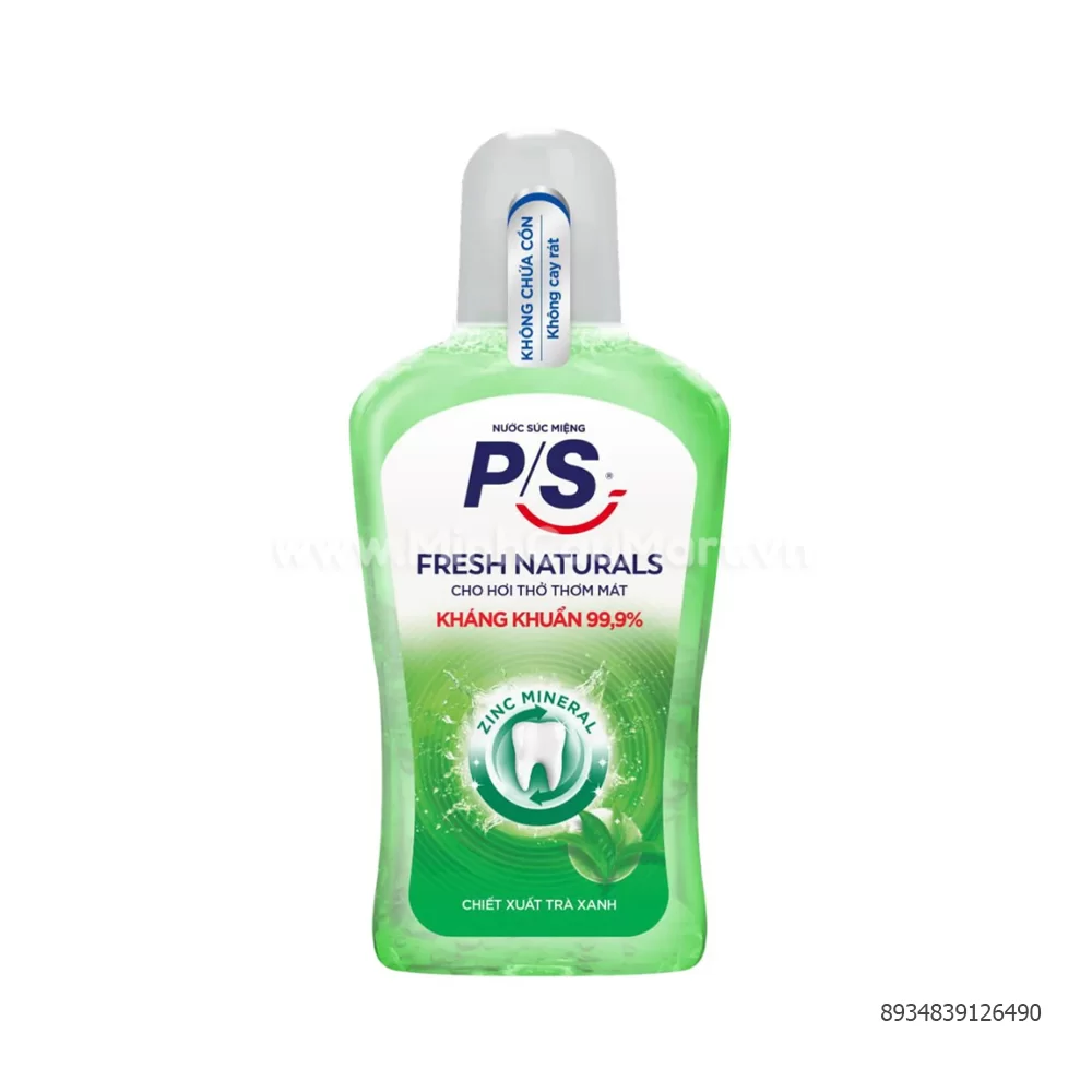 Nuớc Súc Miệng P/S Trà Xanh 500ml  Nuớc Súc Miệng P/S Trà Xanh 500ml