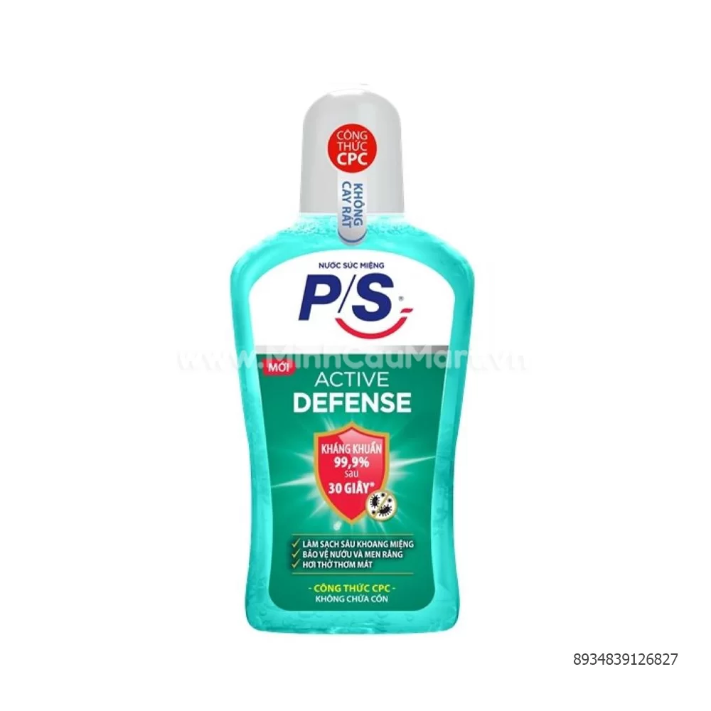 P/S Nước Súc Miệng Active Defense 500ML  P/S Nước Súc Miệng Active Defense 500ML