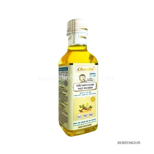 CHAN BÉ DẦU 5 LOẠI HẠT ĐẶC BIỆT 100ML CHAN BÉ DẦU 5 LOẠI HẠT ĐẶC BIỆT 100ML