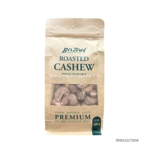Hạt điều Bazan rang muối túi zip 200g                                                                                                                                                                                                              