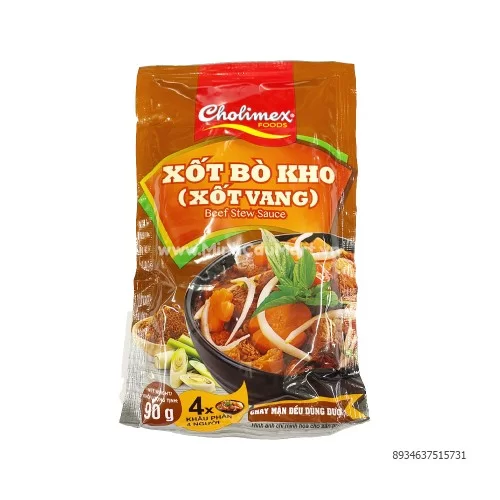Gia Vị Xốt Bò Kho Cholimex Gói 90g Gia Vị Xốt Bò Kho Cholimex Gói 90g