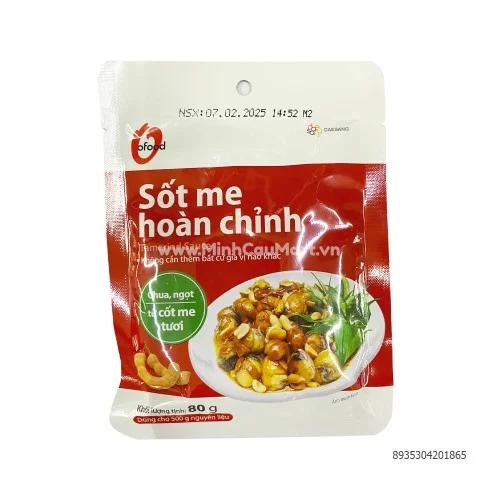 Nước sốt me hoàn chỉnh Ofood 80g Nước sốt me hoàn chỉnh Ofood 80g