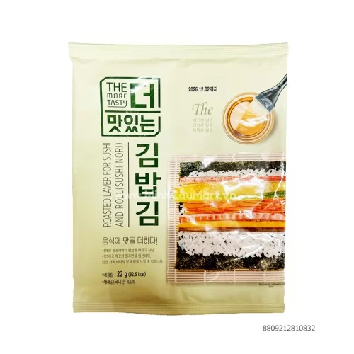 Lá Rong Biển Cuộn Cơm The More Tasty 22g