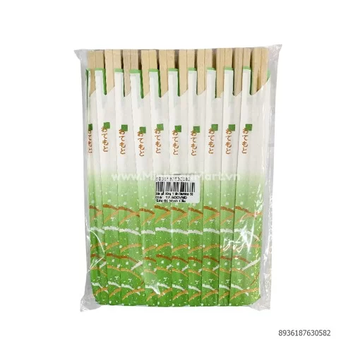 Đũa gỗ dùng 1 lân Bamboo 50 đôi bao giấy 