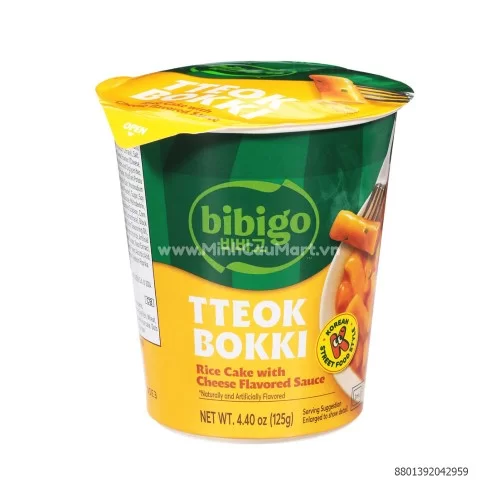 Bánh Gạo Xốt Cheese TTeokbokki Cốc 125g                                                                                                                                                                                                                   Bánh Gạo Xốt Cheese TTeokbokki Cốc 125g