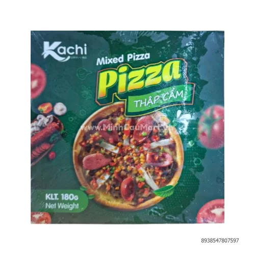 Bánh pizza kachi thập cẩm 180g                                    Bánh pizza kachi thập cẩm 180g