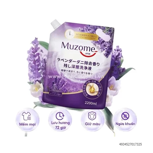 Nước giặt Muzome diệt khuẩn 2.2l Nước giặt Muzome diệt khuẩn 2.2l