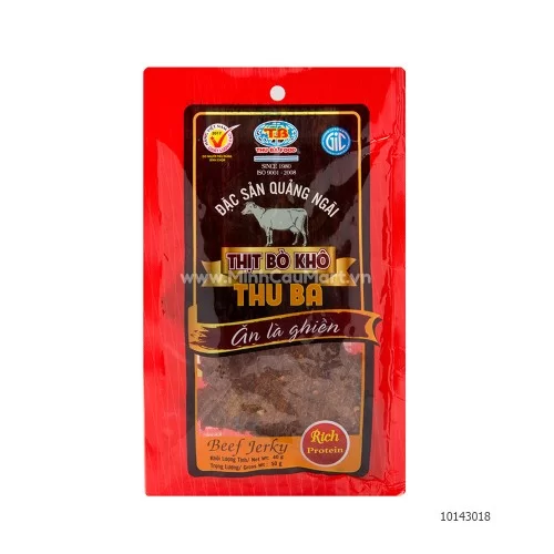 Thịt bò khô Thu ba 50g                                                                                                                                                                                                                                     Thịt bò khô Thu ba 50g