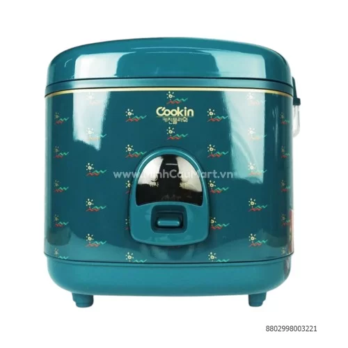 Nồi Cơm Điện KITCHEN-KCJ-10A-2L-xanh Nồi Cơm Điện KITCHEN-KCJ-10A-2L-xanh