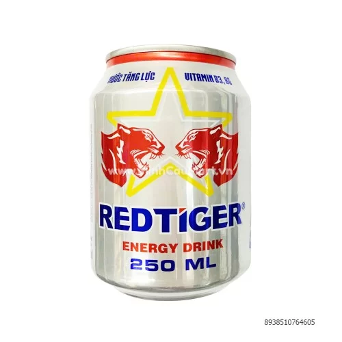 NưỚc tăng lỰc Red Tiger caption lon 250ml   NưỚc tăng lỰc Red Tiger caption lon 250ml