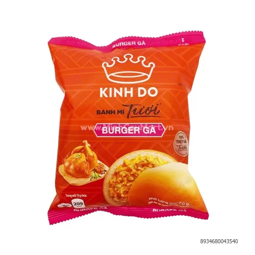 Bánh mì tươi Kinh Đô tròn nhân gà 70GR        Bánh mì tươi Kinh Đô tròn nhân gà 70GR