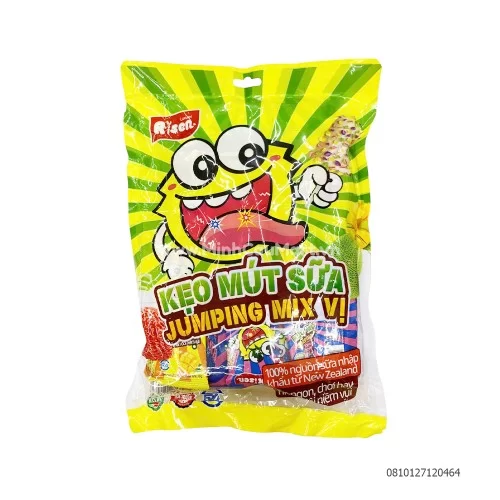 Kẹo mÚt sỮa jumping mix vị 250g      