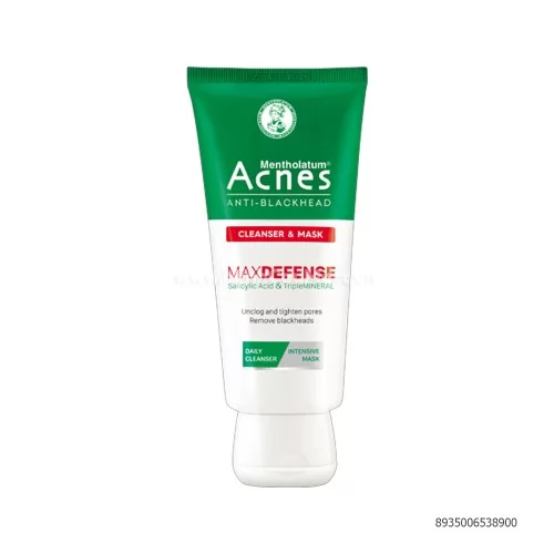Kem Rửa Mặt & Mặt Nạ Ngăn Ngừa Mụn Đầu Đen Acnes 100g