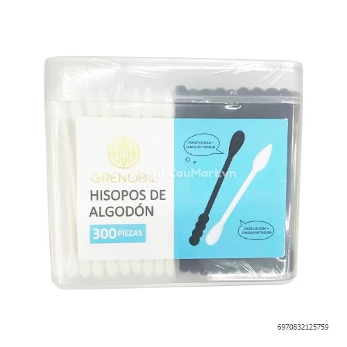 Tăm bông Grenobil thân giấy Y34 hộp 300  Tăm bông Grenobil thân giấy Y34 hộp 300