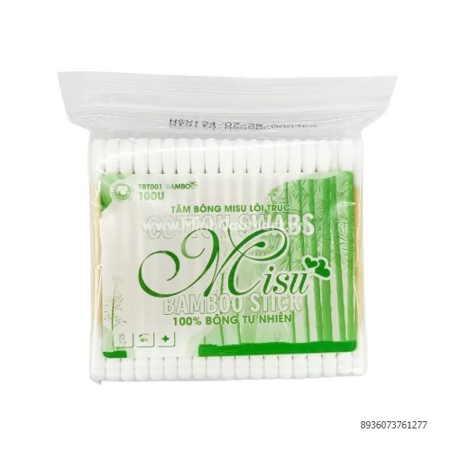 Tăm bông Misu lõi trỨc 100Q                 