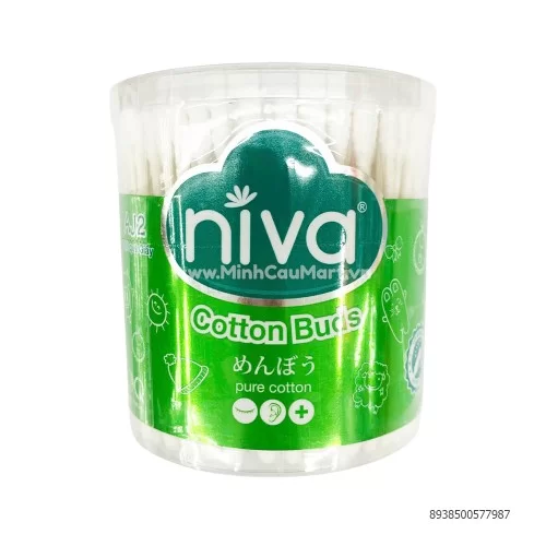 Bông tăm NiVa thân giấy 200 que AJ2     Bông tăm NiVa thân giấy 200 que AJ2