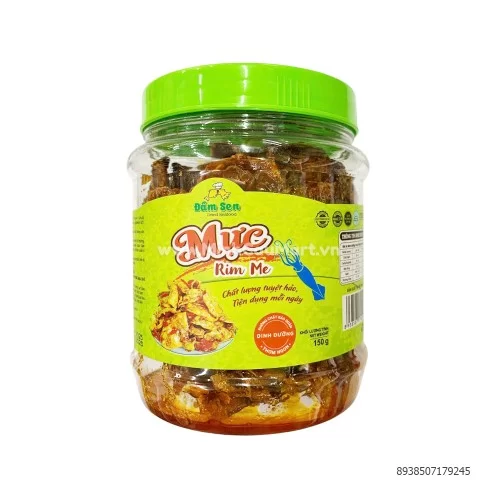 Mực rim me đầm sen 150g  Mực rim me đầm sen 150g