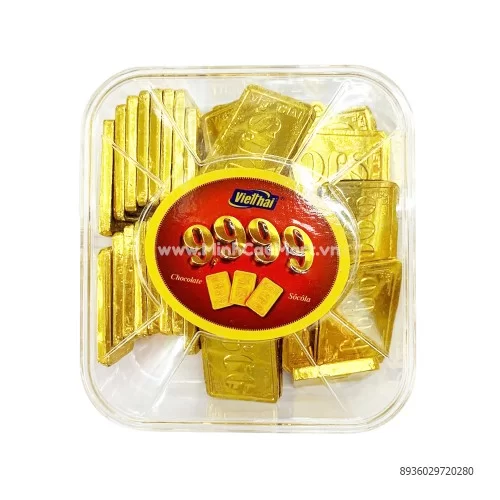 Sôcôla vàng miếng 9999 hộp 210Gr         Sôcôla vàng miếng 9999 hộp 210Gr
