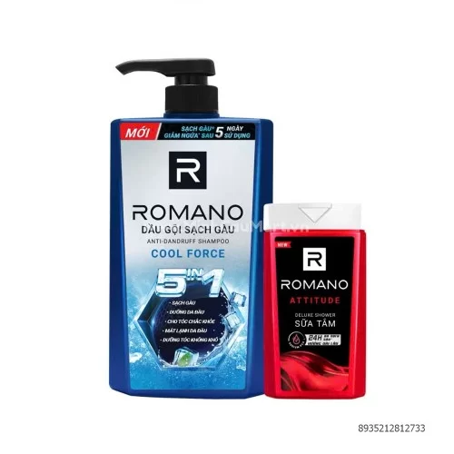 Dầu gội Romano 5IN1 650ML  Dầu gội Romano 5IN1 650ML
