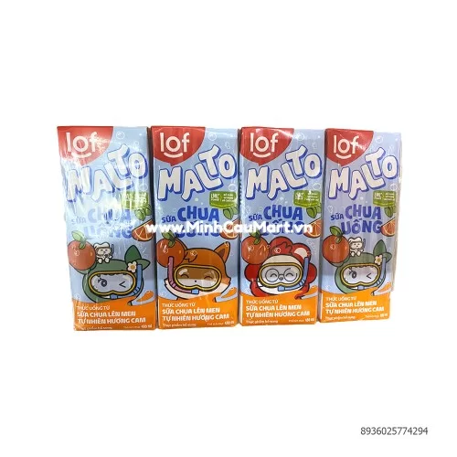 Sữa chua uống LOF MALTO 180ml vị cam Sữa chua uống LOF MALTO 180ml vị cam