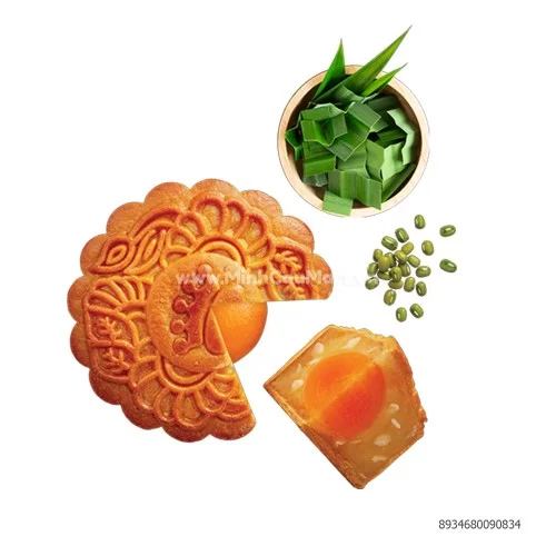 Bánh Trung Thu Nướng Kinh Đô Đậu Xanh Lá Dứa 1 Trứng L1 - 150G Bánh Trung Thu Nướng Kinh Đô Đậu Xanh Lá Dứa 1 Trứng L1 - 150G