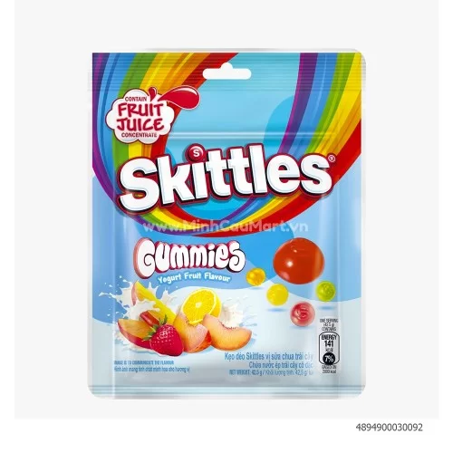 Kẹo dẻo sữa chua Skittles  42.5Gr