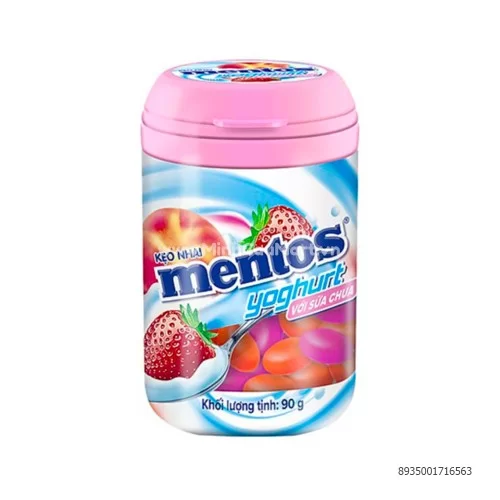 Kẹo nhai sữa chua Mentos hũ 90g