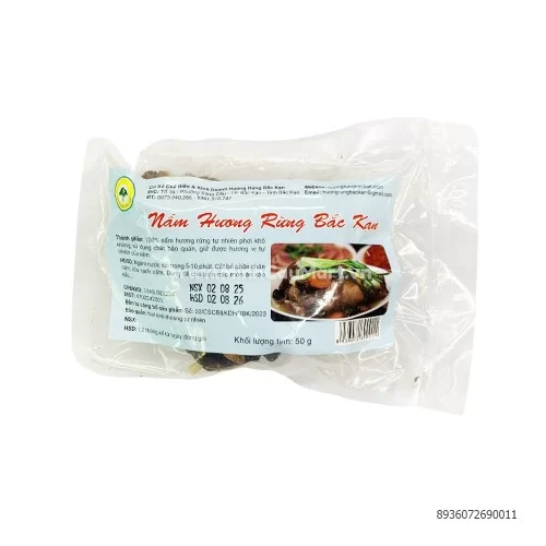 Nấm hương rừng Bắc Kạn 50g     Nấm hương rừng Bắc Kạn 50g