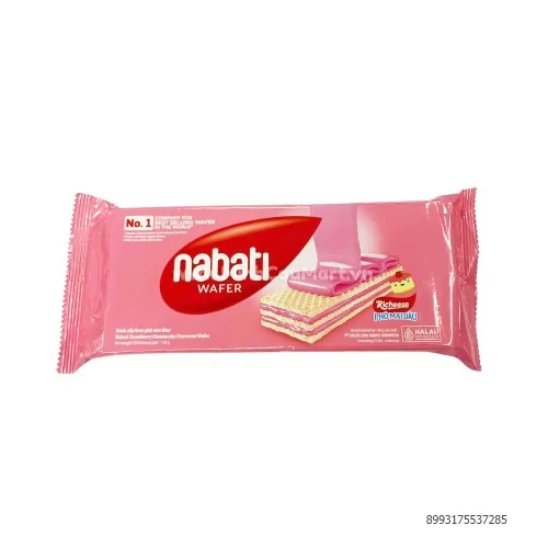 Bánh xốp Nabati Wafer các vị 145g  Bánh xốp Nabati Wafer các vị 145g