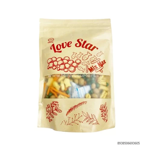 Bánh snack thập cẩm Love star mix max 240g  Bánh snack thập cẩm Love star mix max 240g