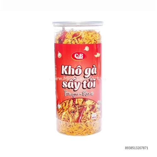 Khô gà sấy tỎi C&B 300g      Khô gà sấy tỎi C&B 300g