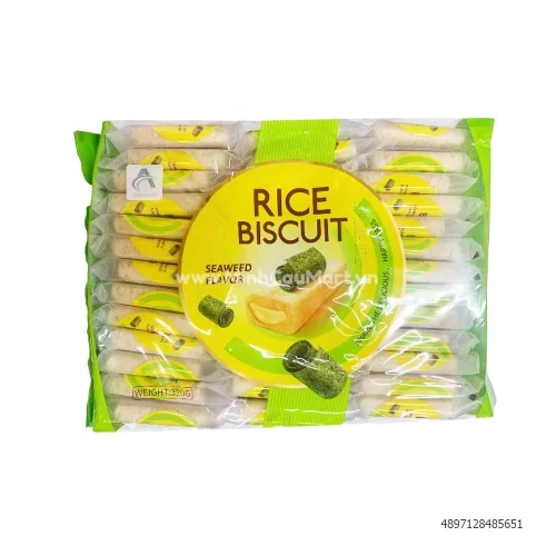 Bánh gạo vị rong biển Asia 320g  Bánh gạo vị rong biển Asia 320g