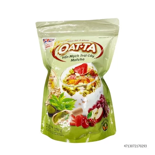 Yến mạch trái cây Matcha 250g Việt Đài Yến mạch trái cây Matcha 250g Việt Đài