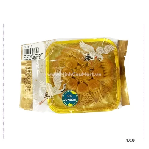 Bánh trung thu Minh Cầu nhân sen jam bon 150gr  Bánh trung thu Minh Cầu nhân sen jam bon 150gr