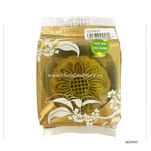 Bánh trung thu Minh Cầu nhân phô mai trà xanh Bánh trung thu Minh Cầu nhân phô mai trà xanh