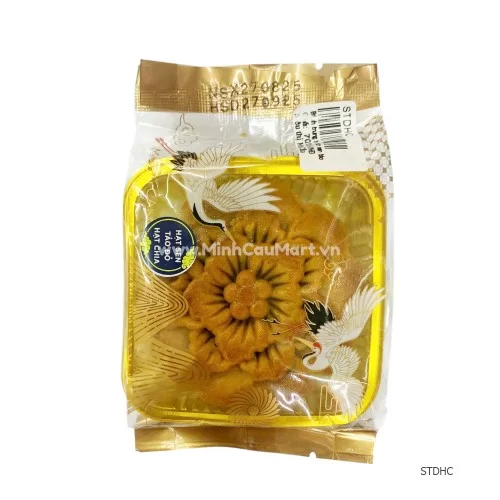 Bánh trung thu Minh Cầu nhân hạt sen táo đỏ hạt chia Bánh trung thu Minh Cầu nhân hạt sen táo đỏ hạt chia